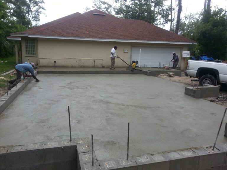 Cinder Block addition Foundation work - Concrete work