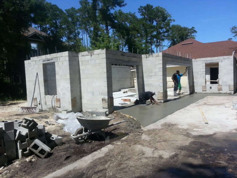 Cinder Block addition Block work