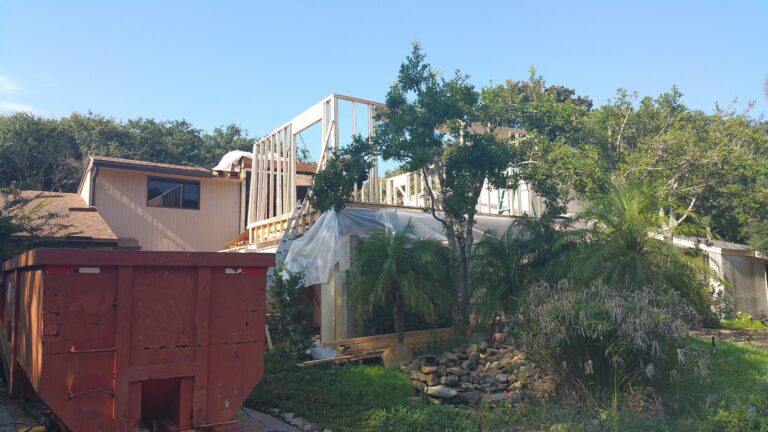 Master Suite above garage framing
