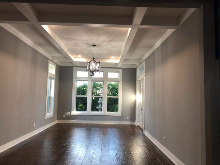 Room addition inside finishes