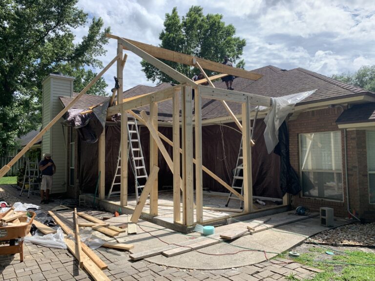 Aluminum sunroom conversion framing