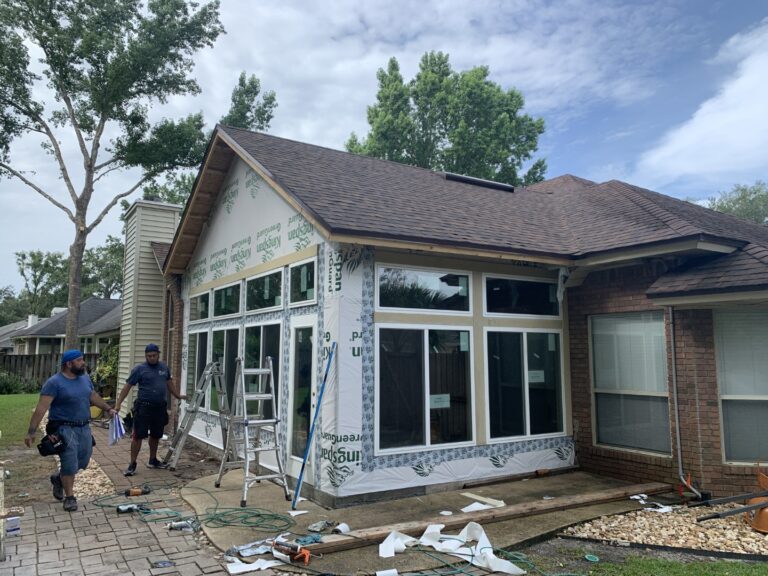 Aluminum sunroom conversion dry-in - Roofing - Windows