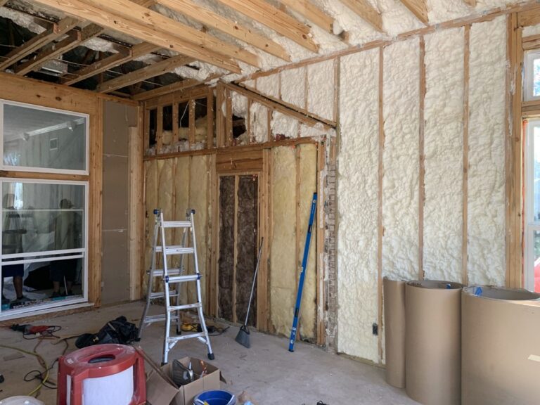 Room addition foam insulation