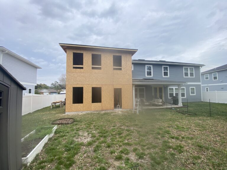 2 story addition framing - Sheathing