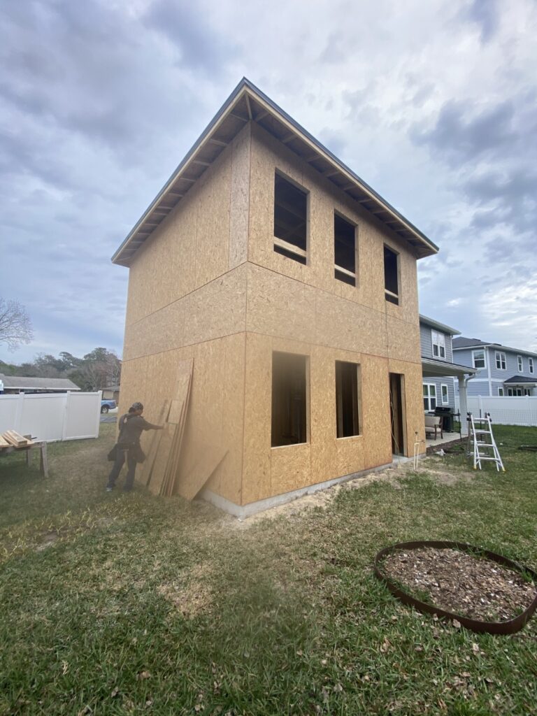 2 story addition framing - Sheathing